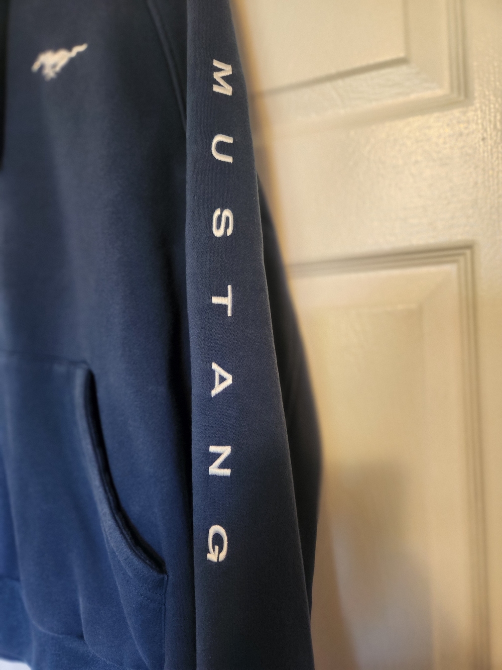 Ford Navy Blue Mustang Pullover Hoodie - Picture 4 of 4